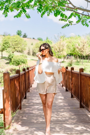 Tequila beige shorts